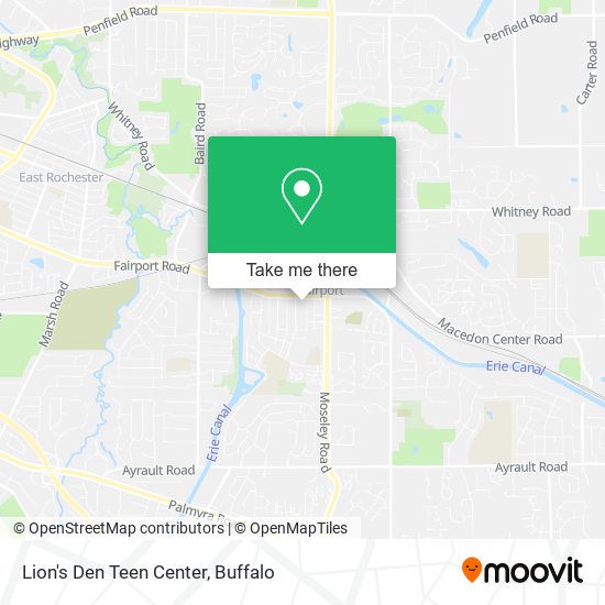 Mapa de Lion's Den Teen Center