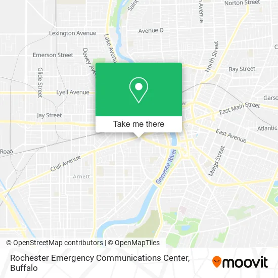 Rochester Emergency Communications Center map