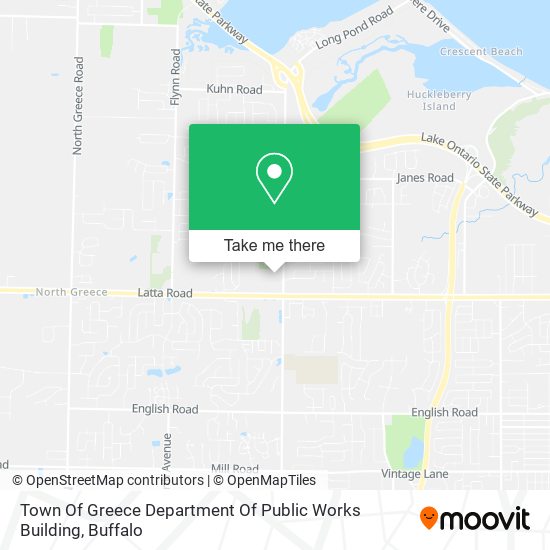 Town Of Greece Department Of Public Works Building map