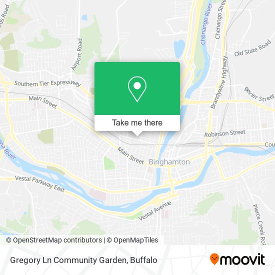 Gregory Ln Community Garden map