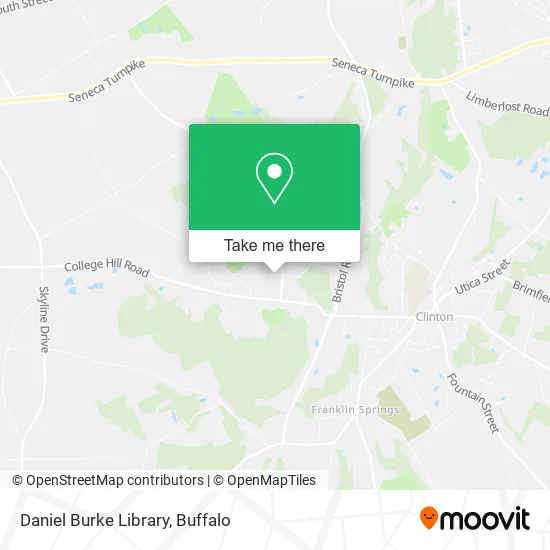 Daniel Burke Library map