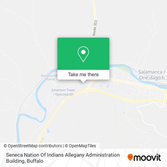 Seneca Nation Of Indians Allegany Administration Building map