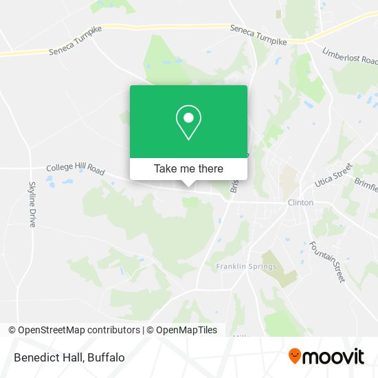 Mapa de Benedict Hall