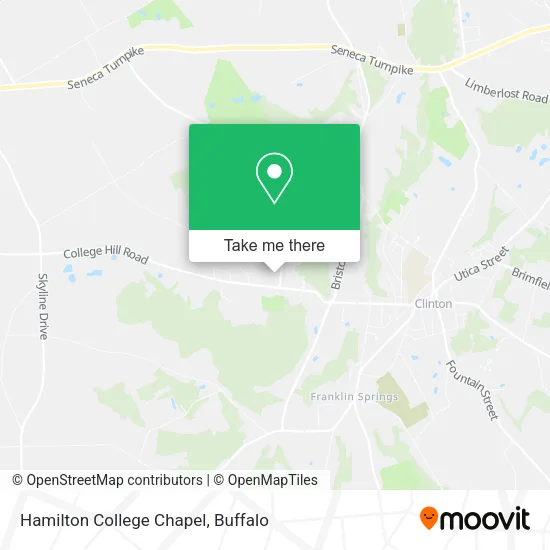 Hamilton College Chapel map