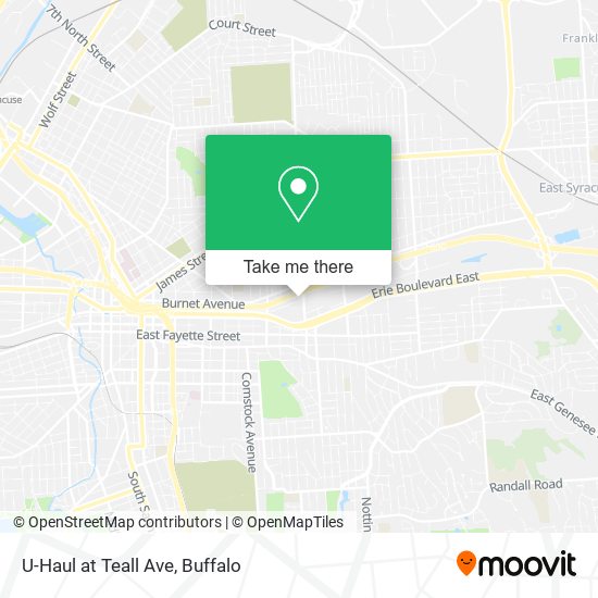 U-Haul at Teall Ave map