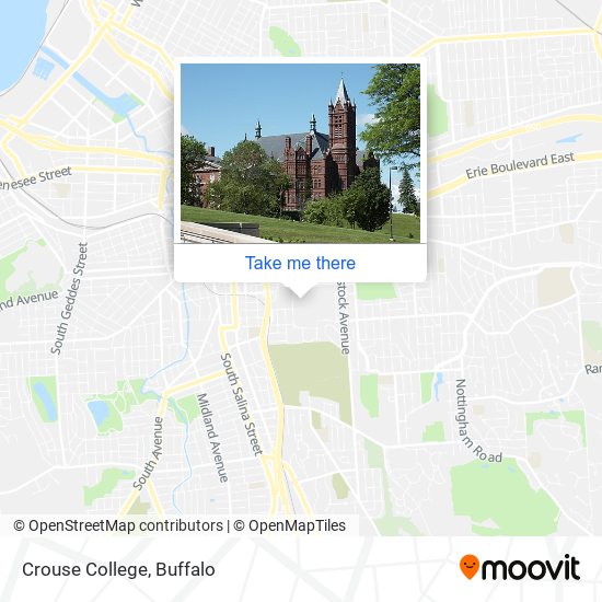 Mapa de Crouse College