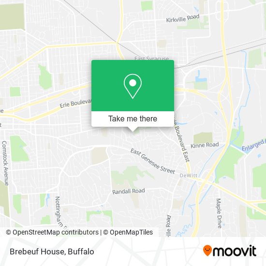 Mapa de Brebeuf House