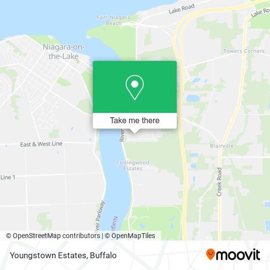 Mapa de Youngstown Estates