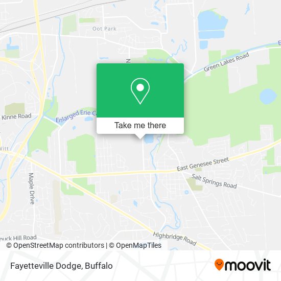 Fayetteville Dodge map