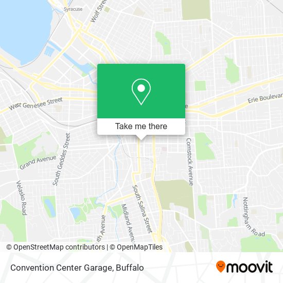 Convention Center Garage map