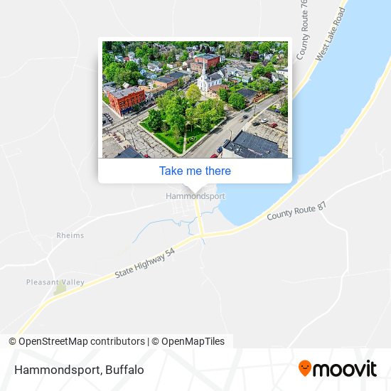 Mapa de Hammondsport