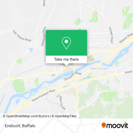 Mapa de Endicott