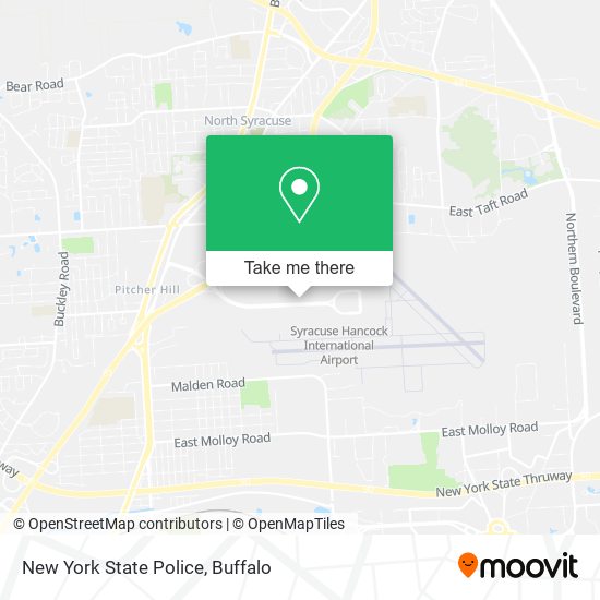 New York State Police map