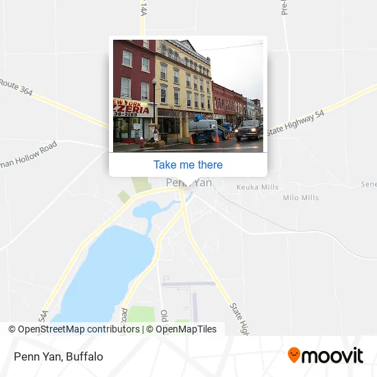 Penn Yan map