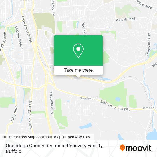 Mapa de Onondaga County Resource Recovery Facility
