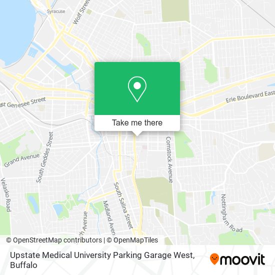 Mapa de Upstate Medical University Parking Garage West
