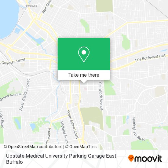 Upstate Medical University Parking Garage East map