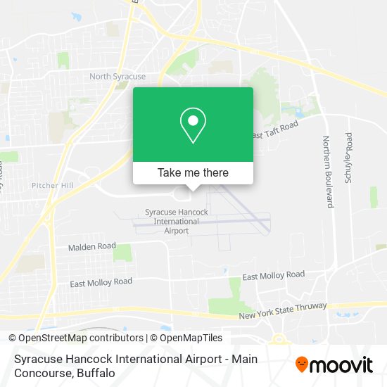 Syracuse Hancock International Airport - Main Concourse map