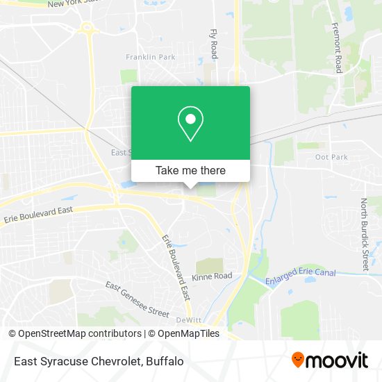 East Syracuse Chevrolet map
