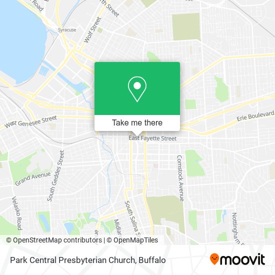 Mapa de Park Central Presbyterian Church