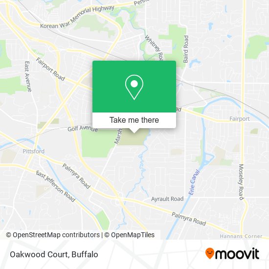 Mapa de Oakwood Court