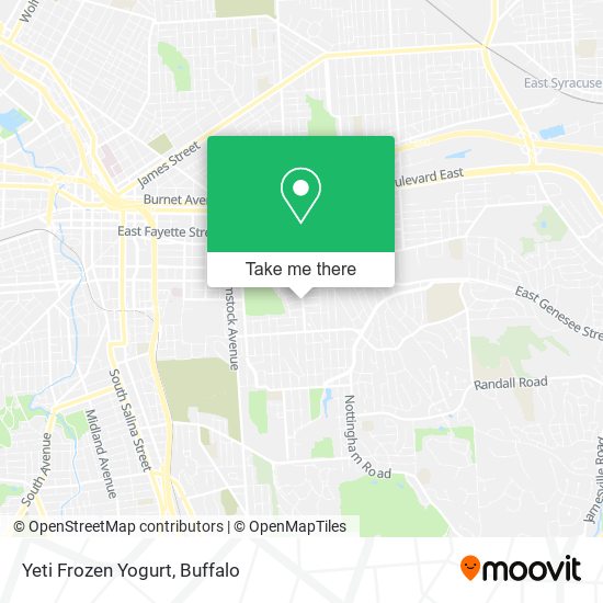 Mapa de Yeti Frozen Yogurt