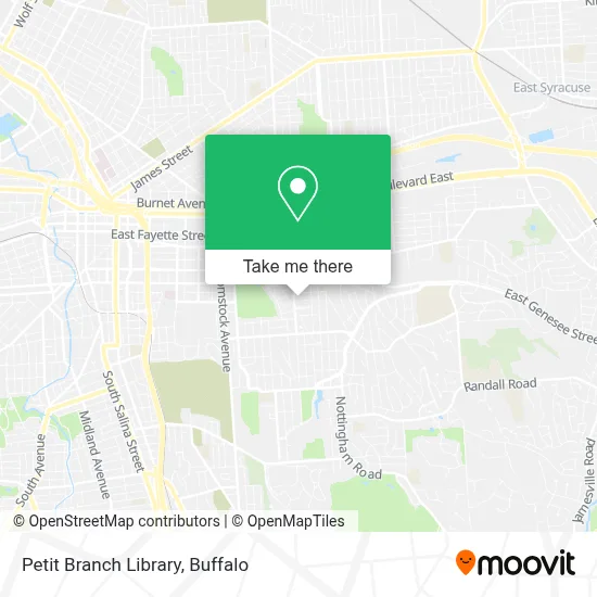 Petit Branch Library map