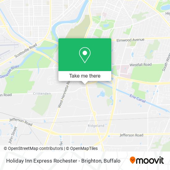 Mapa de Holiday Inn Express Rochester - Brighton