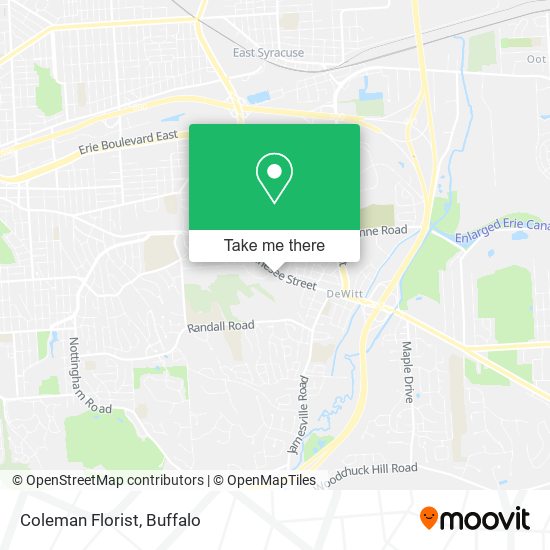 Mapa de Coleman Florist