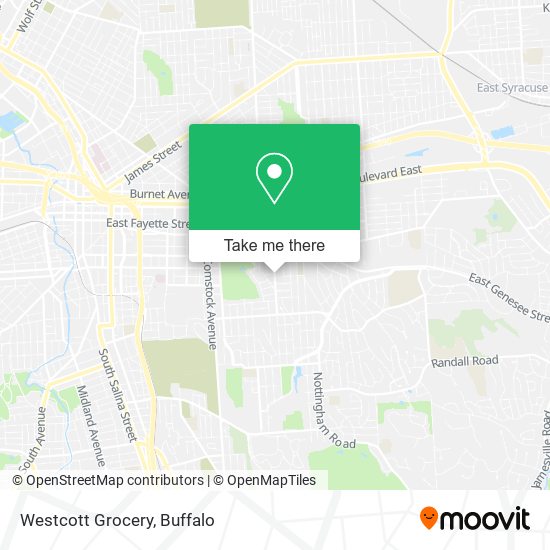 Mapa de Westcott Grocery