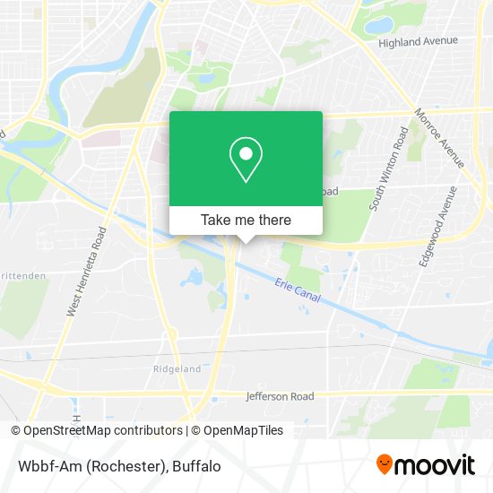 Mapa de Wbbf-Am (Rochester)