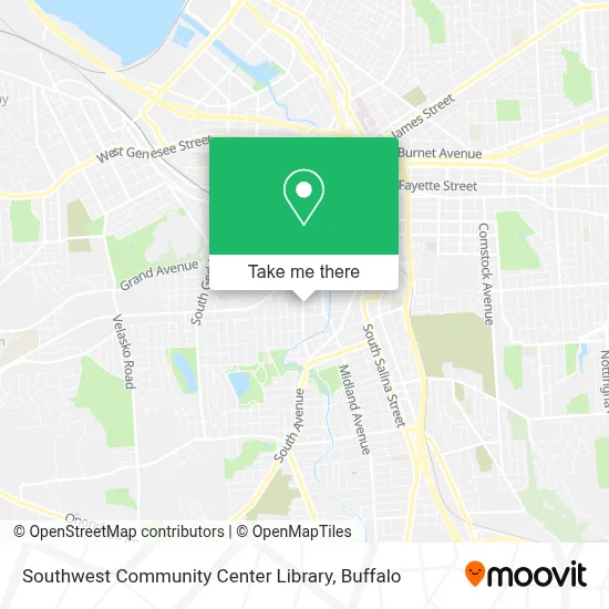 Southwest Community Center Library map