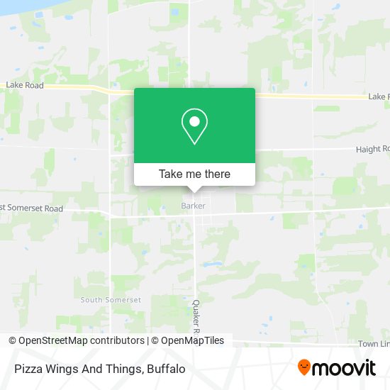 Pizza Wings And Things map