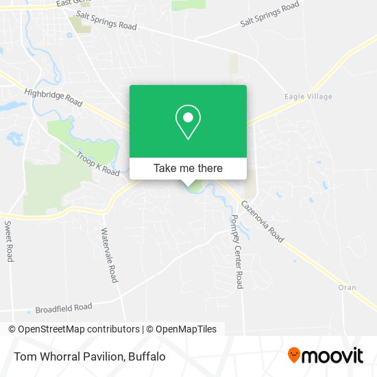 Tom Whorral Pavilion map