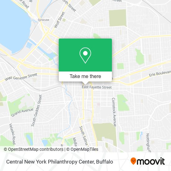 Mapa de Central New York Philanthropy Center