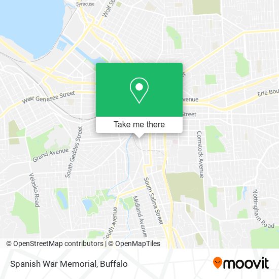 Spanish War Memorial map