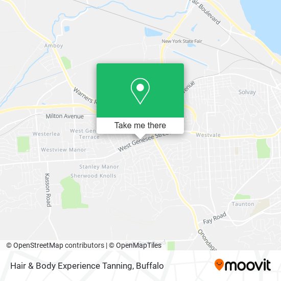 Hair & Body Experience Tanning map