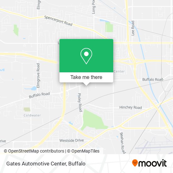 Gates Automotive Center map