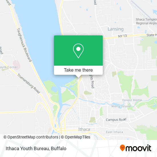 Mapa de Ithaca Youth Bureau