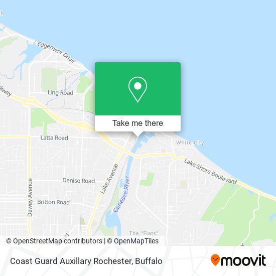 Coast Guard Auxillary Rochester map