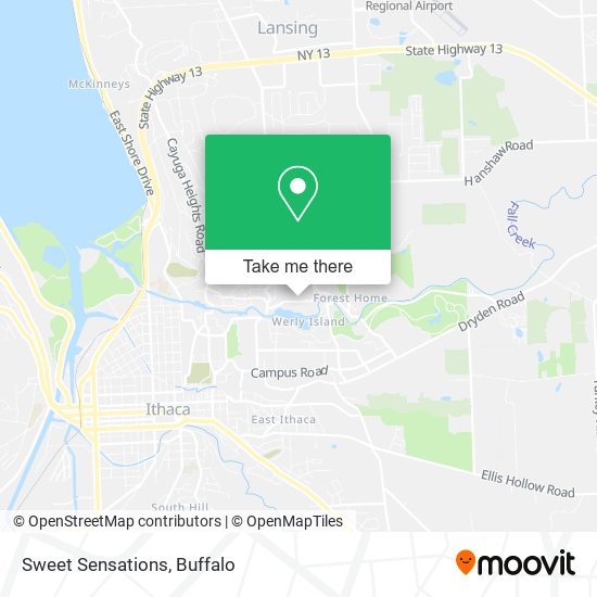 Mapa de Sweet Sensations