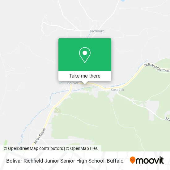 Mapa de Bolivar Richfield Junior Senior High School