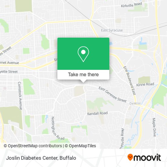 Mapa de Joslin Diabetes Center