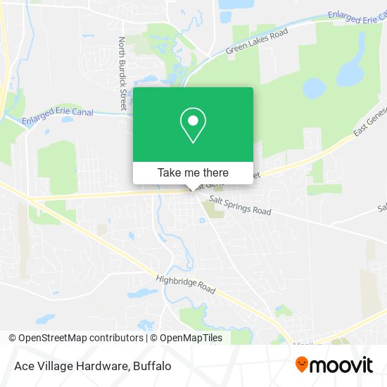Mapa de Ace Village Hardware
