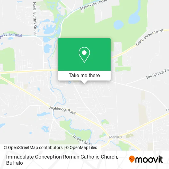 Immaculate Conception Roman Catholic Church map