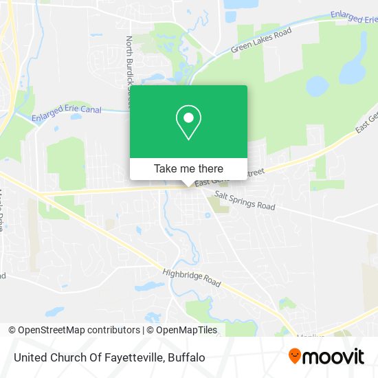 United Church Of Fayetteville map