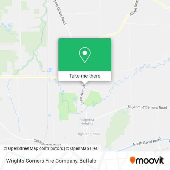 Wrights Corners Fire Company map