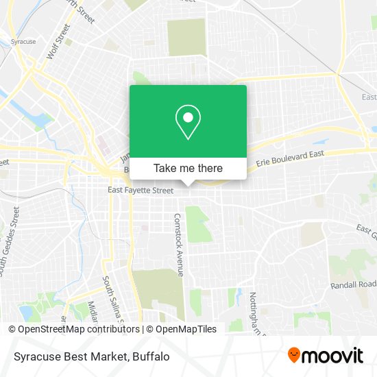 Mapa de Syracuse Best Market