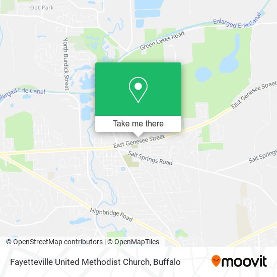 Mapa de Fayetteville United Methodist Church
