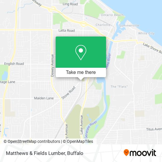 Matthews & Fields Lumber map